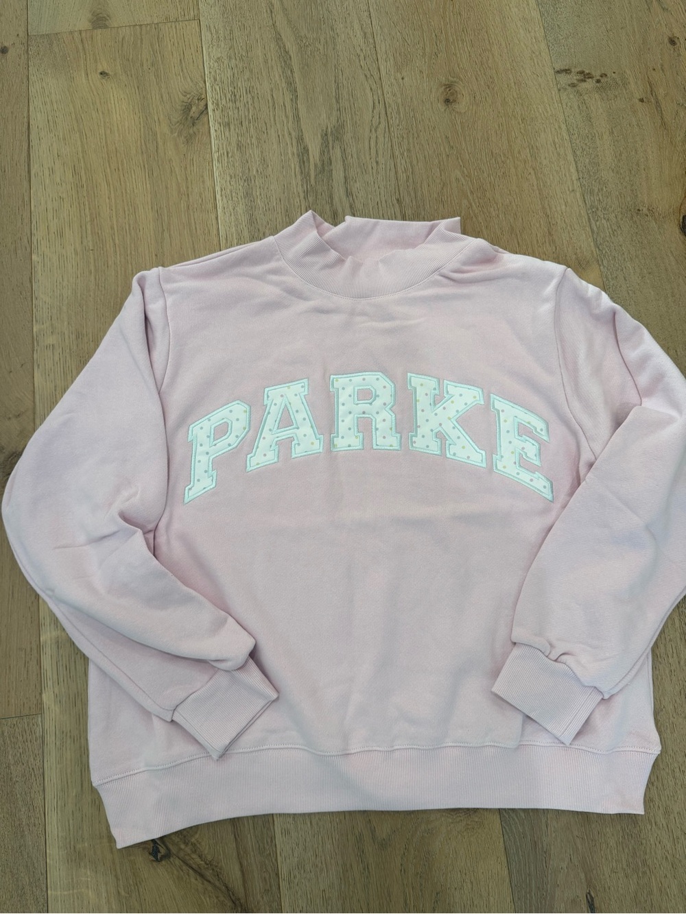 PARKE heritage varsity Mockneck, Birthday Cake, L/XL - Picture 2 of 4